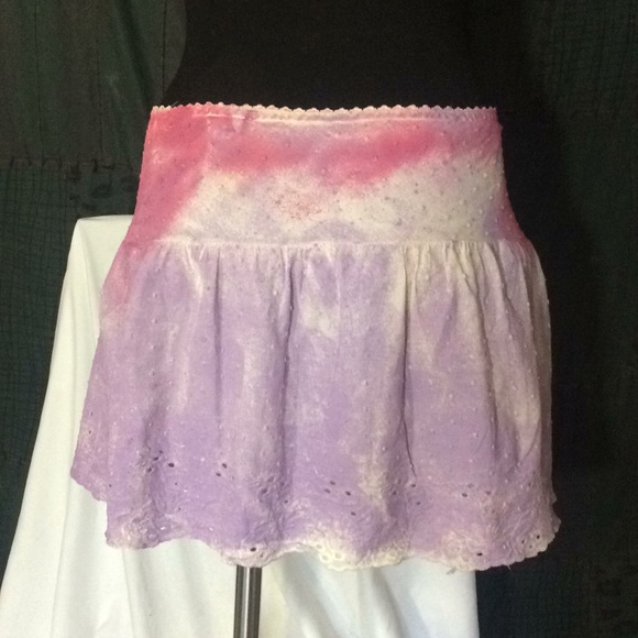 Lexa Vonn Tie-dye Lolita patchwork mini skirt - Picture 3 of 5